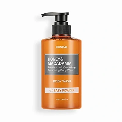 Afbeelding van [Kundal] Honey &amp; Macadamia Pure Body Wash 500ml Baby Powder