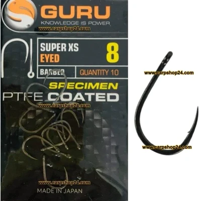 Afbeelding van Guru Super XS Specimen (10 pcs) Barbed Eyed Maat : Size 14