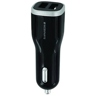 Afbeelding van Mobiparts Quick Charge Car Charger Dual USB 5A Zwart