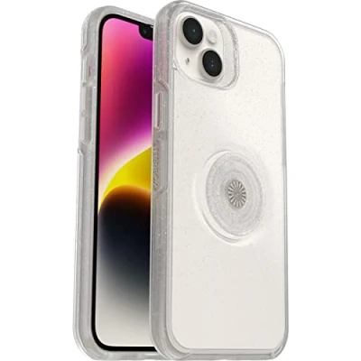 Image de OtterBox Otter + Pop Symmetry Series Coque de protection pour téléphone portable polycarbonate, caoutchouc synthétique Stardust (paillettes transparentes) Apple iPhone 14 Plus