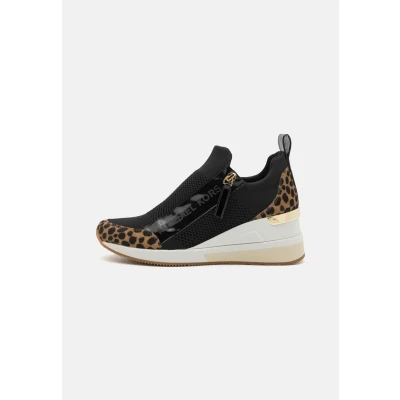 Afbeelding van Michael Kors Willis Wedge Trainer Sneakers laag husk/multicoloured, Dames, Maat: 41, Husk/multi coloured Textiel