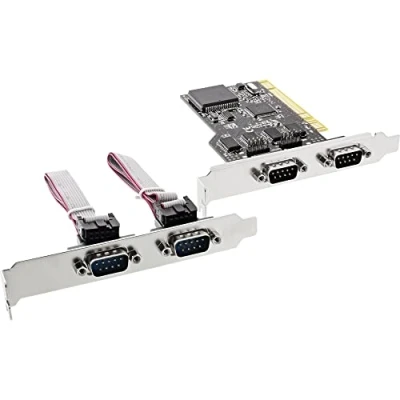 Image de InLine Multi I/O Controller Card Adaptateur série PCI RS 232 4 ports