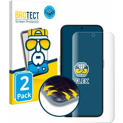 Afbeelding van BROTECT Screenprotector voor Nothing Phone (2a) Folie Beschermfolie transparant volledig dekking (2 Stuks)