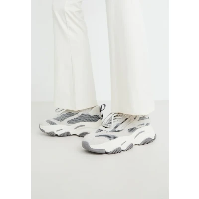 Afbeelding van Steve Madden Possessione Sneakers laag, Dames, Maat: 36, Bone/grey Imitatieleer/ textiel