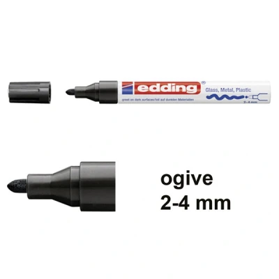 Image de Marqueur peinture multisurfaces Edding 750 Noir