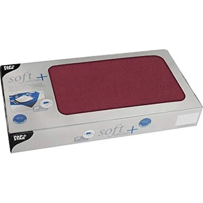 Image de PAPSTAR soft selection plus Nappe Taille 80 x cm bordeaux (pack de 20)
