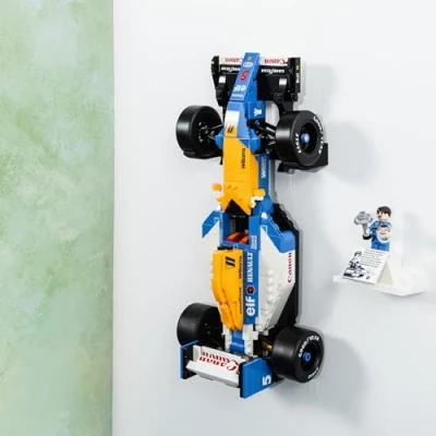 Afbeelding van Brickify Wandhouder compatibel met Lego Icons Williams FW14B 10353 toon je auto veilig set niet inbegrepen