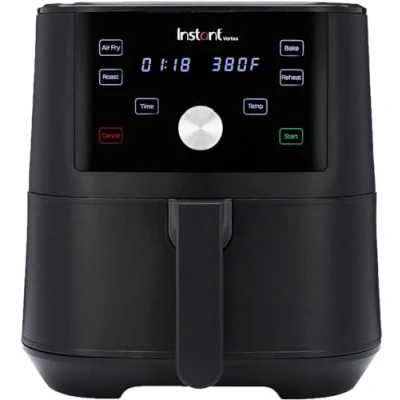 Afbeelding van Instant Pot Vortex Airfyer (zwart) 4 liter Supersnel : tot 20% sneller dan andere heteluchtfriteuses! bakken, grillen, verwarmen
