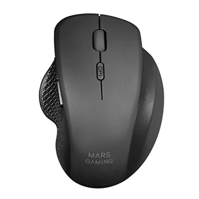 Image de MARS GAMING MMWERGO Souris ergonomique pour droitiers optique 6 boutons sans fil 2.4 GHz récepteur USB noir
