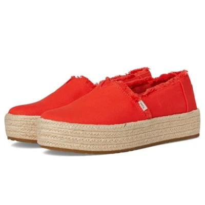Afbeelding van Toms Valencia Espadrilles Dames Oranje Maat 42,5