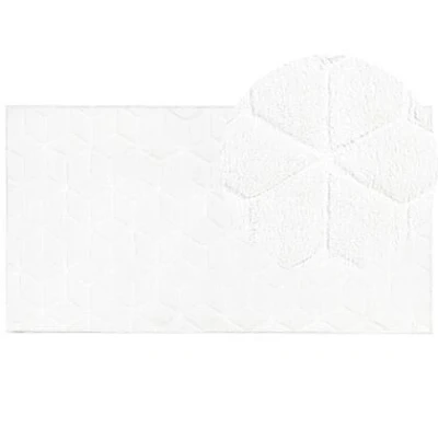 Afbeelding van Beliani THATTA Shaggy vloerkleed Wit 80 x 150 cm Polyester
