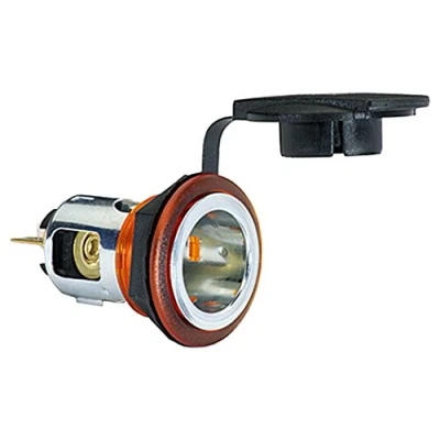 Afbeelding van HELLA Stopcontact 12V / 24V geschroefd stekker: platte stekker rood 8JB 008 023 051
