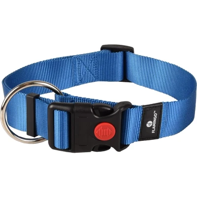 Afbeelding van Hond Halsband Ziggi Blauw XL 55 75cm 40mm