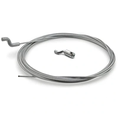 Afbeelding van Easyboost Zachte gaskabel Ø 1,5 mm met Z opzetstuk en kabelbinder, lengte 2,5 m, gashendel, carburateur, handgreep, reparatie voor grasmaaier, grastrimmer, tuin (1 kabel)