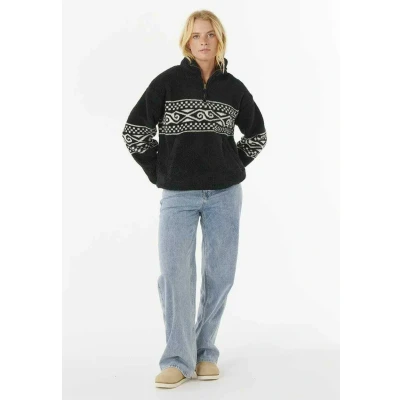 Afbeelding van Rip Curl Fleece trui, Dames, Maat: Large, Washed black