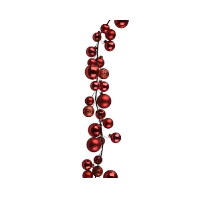 Afbeelding van Slinger kunststof l6b6h180 cm krood Decoris