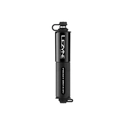 Afbeelding van Lezyne Pocket Drive HV Handpomp Fietspomp Tot 6.2 bar ABS Flex Hose Presta en Schrader ventielen Aluminium Zwart