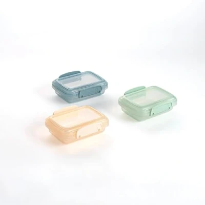 Afbeelding van Quid Minimal Set van 3 luchtdichte kunststof containers 11,5 x 8 5 cm