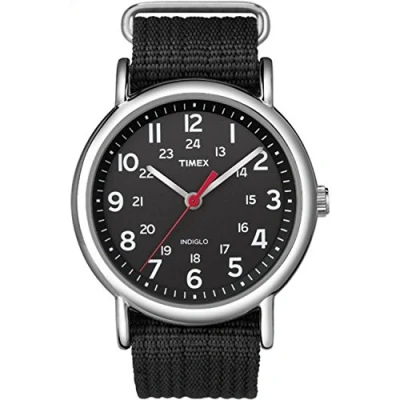Afbeelding van Timex Uniseks kwarts T2N647D7, zwart/zwart