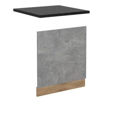 Afbeelding van Vicco Voorpaneel vaatwasser R Line, Beton/Krachtige eik goud, 60 cm , WB Antraciet