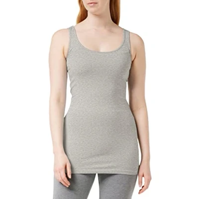 Afbeelding van Vero Moda Uhalsausschnitt Top, Dames, Maat: Small, Light grey melange