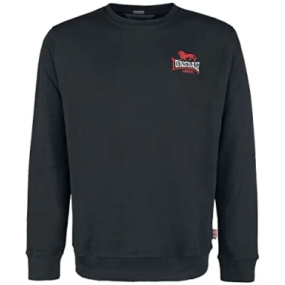 Afbeelding van Lonsdale Lympstone Sweater, Heren, Maat: XXL, Black