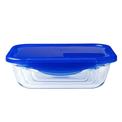Image de Boite de conservation Pyrex® rectangulaire 30 x 23 cm en verre avec couvercle étanche, Cook &amp; Go