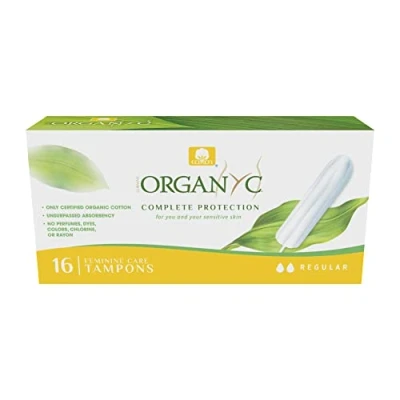 Afbeelding van Organyc Sensitive Skins Regular Tampons 16 stuks