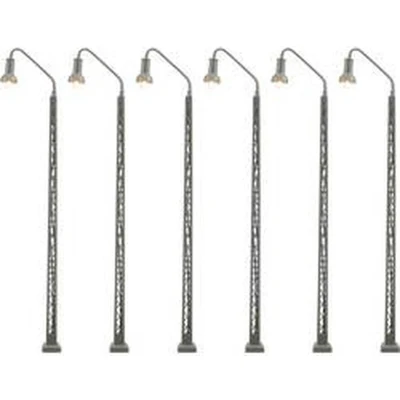 Afbeelding van Viessmann Modelltechnik N Rangeerterreinlantaarn Enkel Kant en klaar model 65856 6 stuk(s)