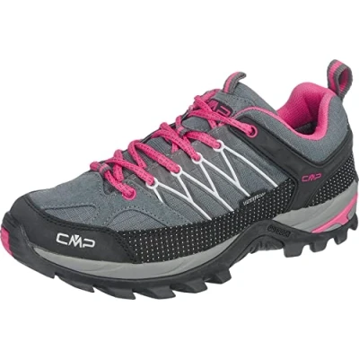 Afbeelding van CMP Rigel Trekking WP Outdoorschoenen, Dames, Maat: 41, Grey/fuxia/ice Leer/ synthetisch