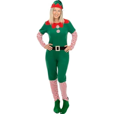 Afbeelding van FUNIDELIA Kerst Elven kostuum voor vrouwen Elf Maat: L Groen