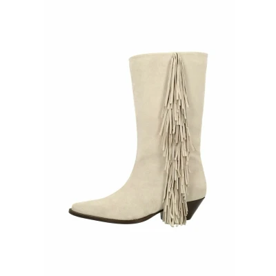 Afbeelding van sacha Cowboy/Bikerlaarzen, Dames, Maat: 39, Beige Schoenen
