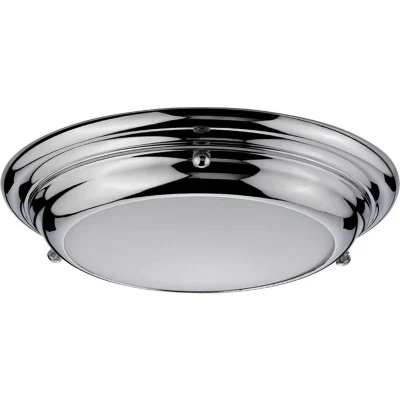Afbeelding van Landelijke Plafondlamp Steady Lighting Metaal Landelijk Integrated LED L: 24.5cm Voor Binnen / Woonkamer Eetkamer Zilver