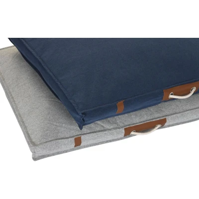Afbeelding van Hondenbed DKD Home Decor 88 x 68 10 cm Marineblauw Lichtgrijs 2 Stuks