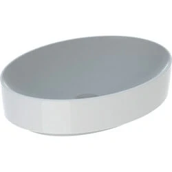 Afbeelding van Geberit VariForm opzetwastafel ovaal wit KeraTect (55 x 40 cm) zonder
