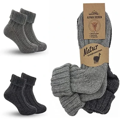 Afbeelding van MOUNTREX® Alpaca 2 paar sokken van wol voor dames en heren