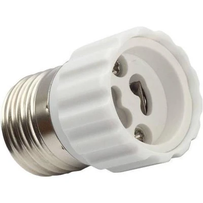 Afbeelding van Verloopfitting E27 GU10 lampfitting wit