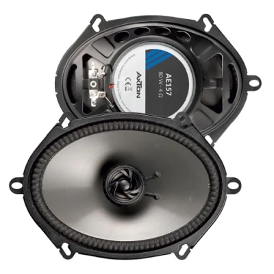 Afbeelding van AXTON AE157 Set van 2 ovale weg coaxiale luidsprekers voor auto of achter 13 x 18 cm Ook geschikt campers