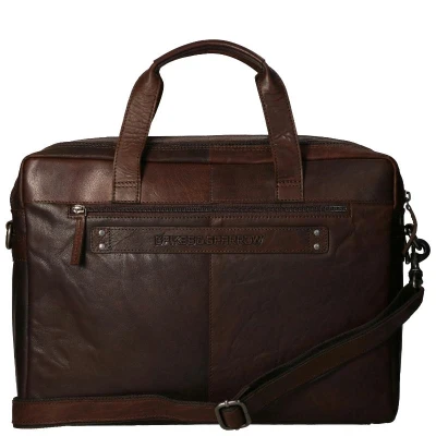 Afbeelding van Spikes &amp; Sparrow Leren Laptoptas 16.4 inch Bronco 294S151 2 vaks Bruin