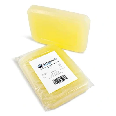 Afbeelding van Seifenprofis Olijfolie zeep ruwe glycerine Zeepbasis Goudgeel (zonder SLS) (1kg)