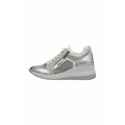 Afbeelding van Tamaris Sneakers laag, Dames, Maat: 42, Silver comb Leer en imitatieleer