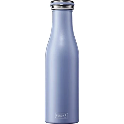 Afbeelding van Lurch 240940 thermosfles / voor warme en koude dranken van dubbelwandig roestvrij staal 0,5 l, parelblauw