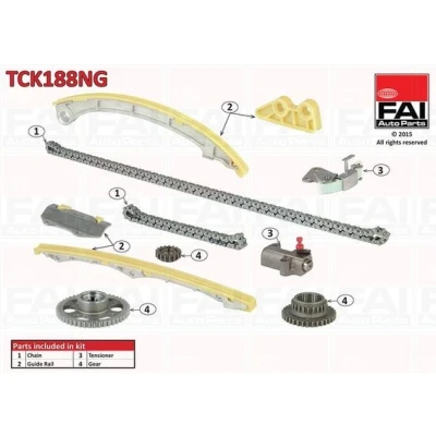 Afbeelding van Distributiekettingset FAI AutoParts TCK188NG