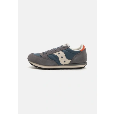 Afbeelding van Saucony JAZZ Original Unisex Sneakers laag voor kinderen, Maat: 29, Grey/blue/orange Leer/ synthetisch