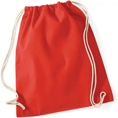Afbeelding van Westford Mill Cotton Gymsac WM110 Bright Red