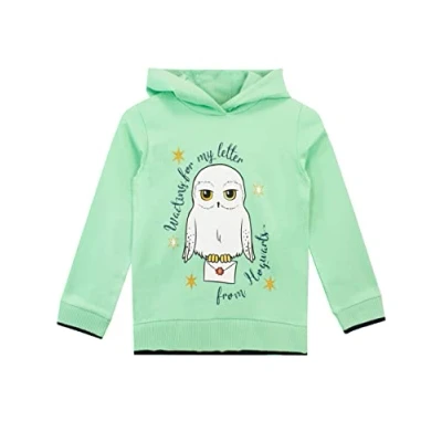 Afbeelding van HARRY POTTER Hedwig hoodie voor meisjes, groen, 10 11 jaar, Groen