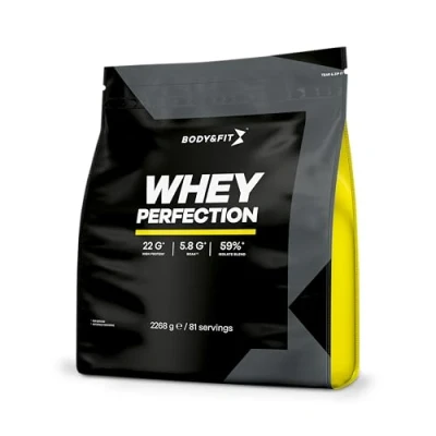 Afbeelding van Body &amp; Fit Whey Perfection Proteine Poeder / Protein Eiwitpoeder 2268 gram (81 shakes) Stroopwafel