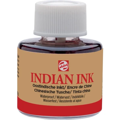 Afbeelding van Talens Oostindische inkt, flesje van 11 ml, zwart tekeninkt