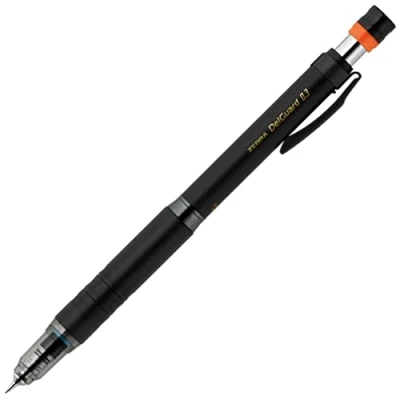 Afbeelding van Zebra Del Guard vulpotlood type Lx, 0,3 mm, zwart (P MAS86 BK)