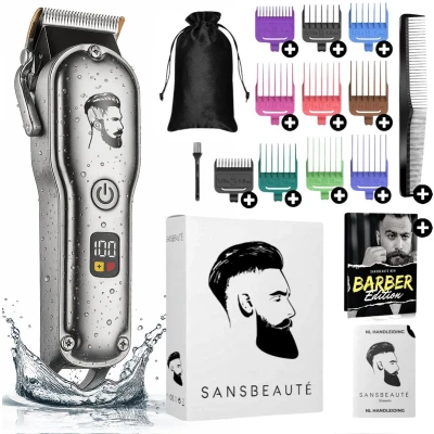 Afbeelding van Professionele Draadloze Tondeuse Mannen Hoofdhaar Cheveux Haar Haartrimmer Kapper Machine Haartondeuse Baard Trimapparaat Barber Hair Clipper Trimmer Kappersset
